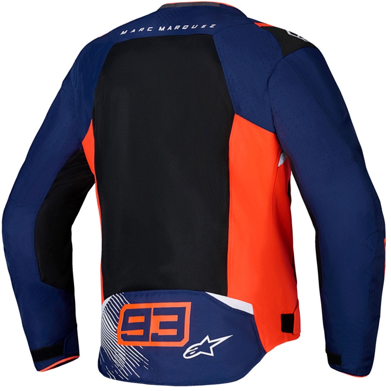 Alpinestars T-SPS Air V2 MM93 μπουφάν μοτοσικλέτας, συλλογή fluo, κόκκινο-μπλε-μαύρο-άσπρο