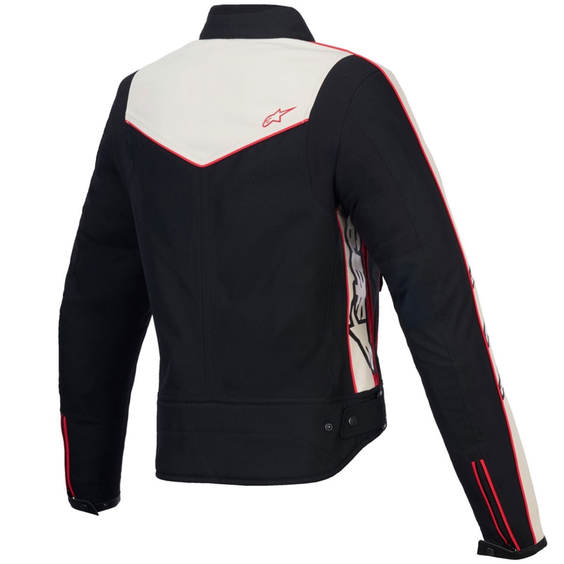 Alpinestars Stella T-Dyno Αδιάβροχο γυναικείο μπουφάν μοτοσικλέτας Μαύρο-Μπεζ-Κόκκινο