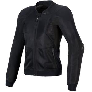 Γυναικείο μπουφάν μοτοσικλέτας Alpinestars STELLA TROOP-AIR μαύρο-μαύρο