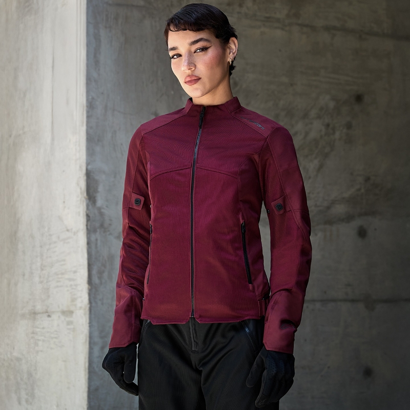 Γυναικείο τζάκετ μοτοσικλέτας Alpinestars STELLA C-1 AIR μωβ