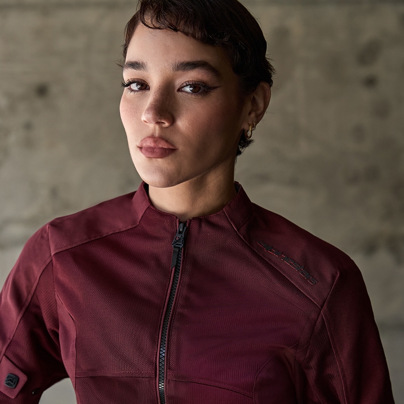 Γυναικείο τζάκετ μοτοσικλέτας Alpinestars STELLA C-1 AIR μωβ