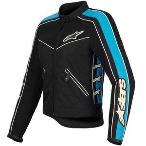 Γυναικείο μπουφάν μοτοσικλέτας Alpinestars STELLA T-DYNO AIR μαύρο-γαλάζιο-μπεζ