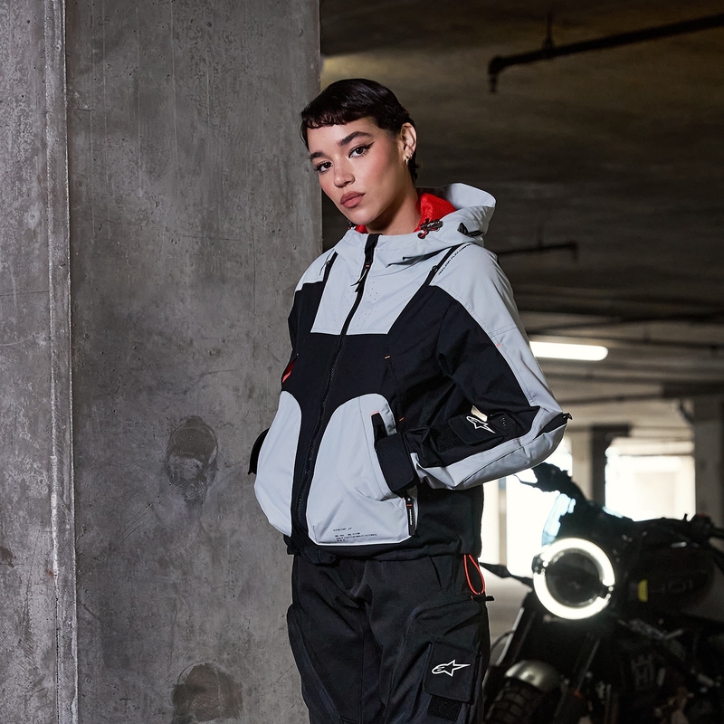 Γυναικείο μπουφάν μοτοσικλέτας Alpinestars MOLLY AIR μαύρο-αμύγδαλο