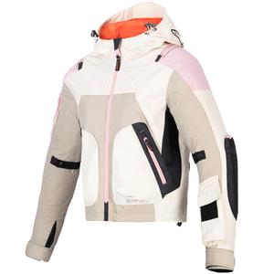 Γυναικείο μπουφάν μοτοσικλέτας Alpinestars MOLLY AIR άμμο-ροζ-αμύγδαλο