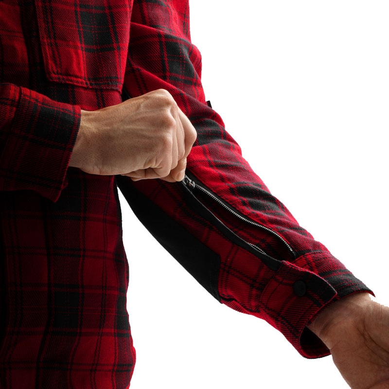 Μπλούζα μοτοσικλέτας Rebelhorn Shifter μαύρο-κόκκινο