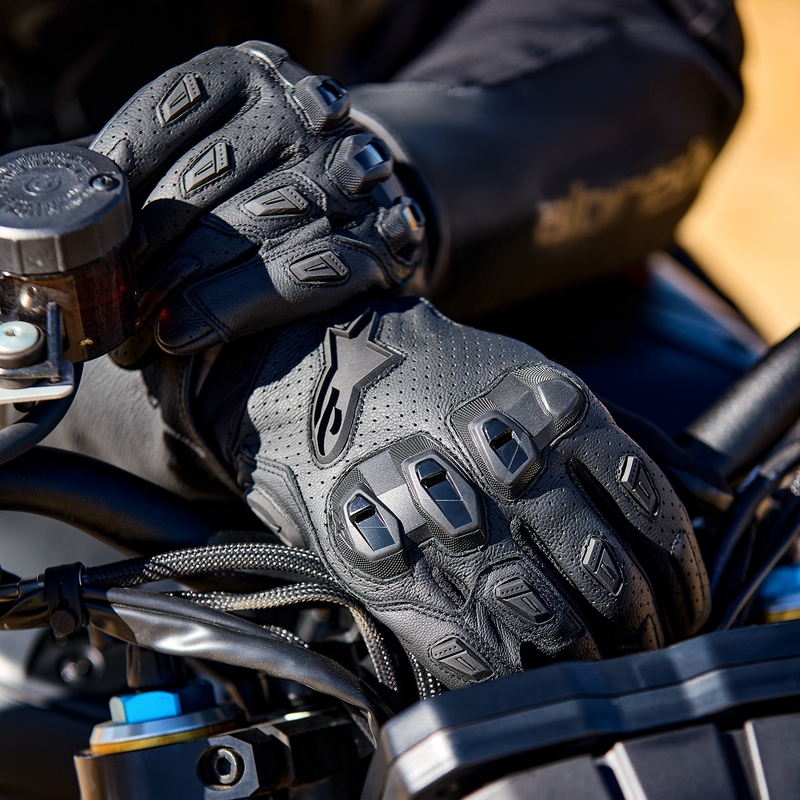 Γάντια μοτοσικλέτας Alpinestars SP X 7 μαύρο-μαύρο