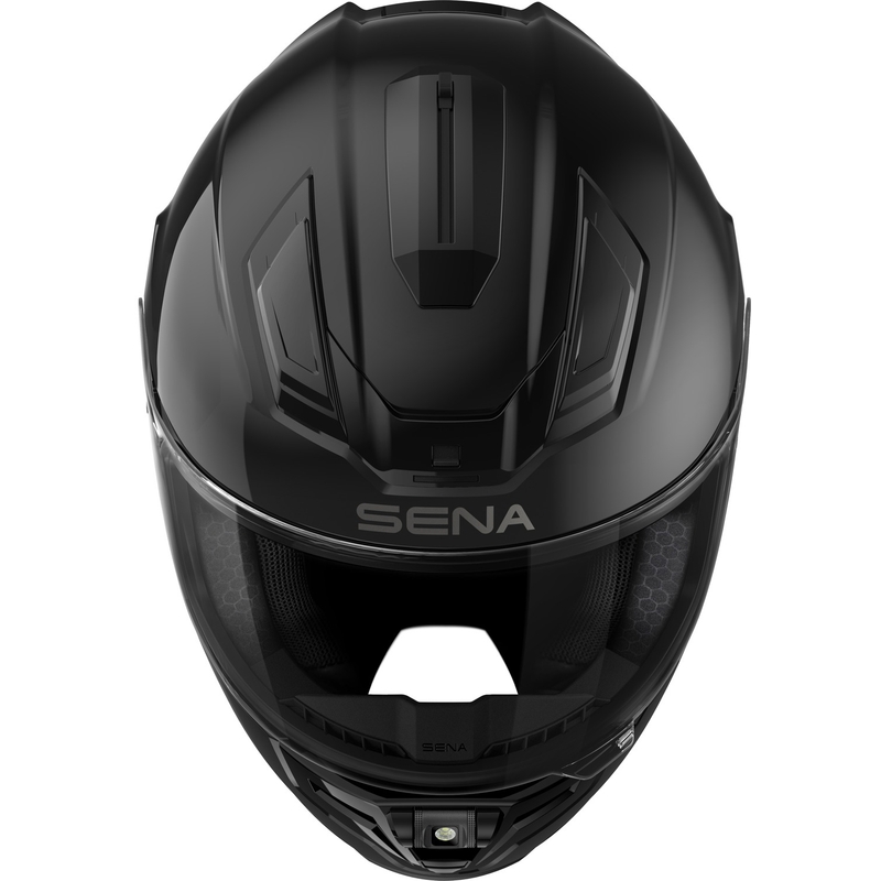 Κράνος μοτοσικλέτας SENA full face με ακουστικά Phantom, γυαλιστερό μαύρο
