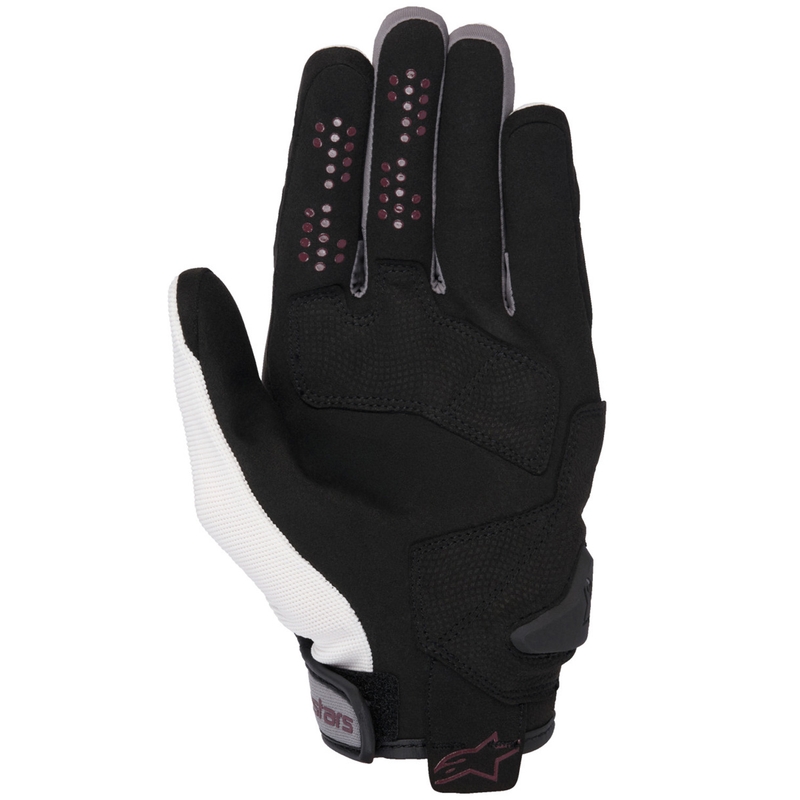 Γυναικεία γάντια μοτοσικλέτας Alpinestars Chrom V2 λευκό εκρού-μωβ