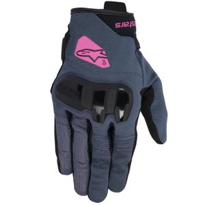 Γυναικεία γάντια μοτοσικλέτας Alpinestars Chrom V2 σκούρο γκρι-μαύρο-μωβ