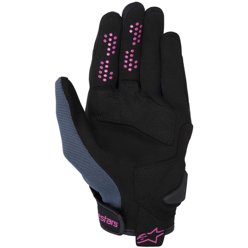 Γυναικεία γάντια μοτοσικλέτας Alpinestars Chrom V2 σκούρο γκρι-μαύρο-μωβ