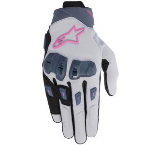 Γυναικεία γάντια μοτοσυκλέτας Alpinestars STELLA SP X 3 γκρι-σκούρο γκρι-μαύρο-ροζ