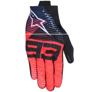 Συλλογή γαντιών Alpinestars Reef V2 MM93 Motorcycle Gloves Collection Fluo Red-Blue-White