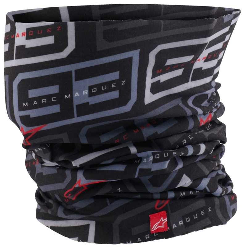 Συλλογή γκέτας λαιμού Alpinestars MM93 μαύρο-άσπρο-γκρι-κόκκινο