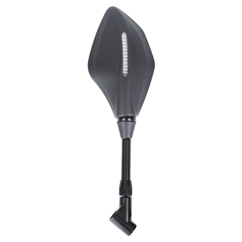 Καθρέπτης με ενσωματωμένο φλας Oxford Signal μαύρο αριστερά