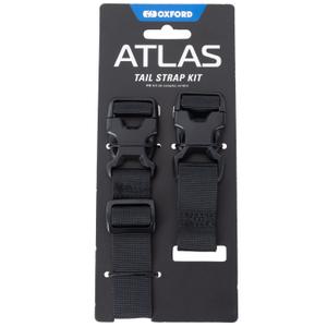 Oxford Atlas Advanced Tail Straps Kit μαύρο