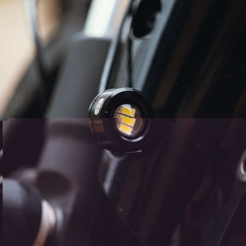 Πρόσθετα φώτα Oxford Run μπροστινό σετ μαύρο