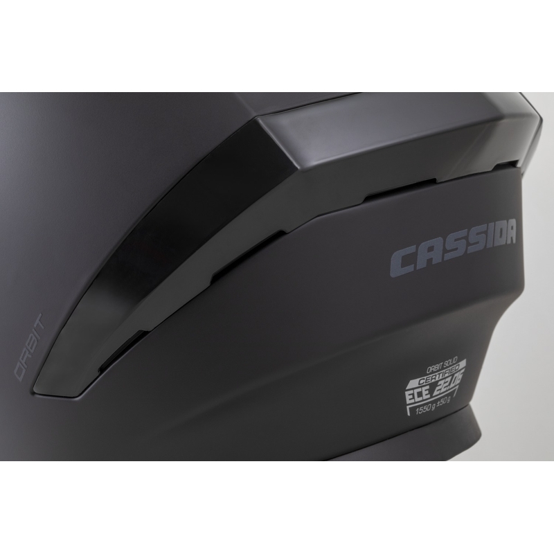Cassida Orbit Solid full face κράνος ματ μαύρο-μαύρο