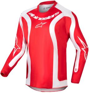 Παιδικό Motocross Jersey Alpinestars Racer Lurv 2024 κόκκινο και λευκό