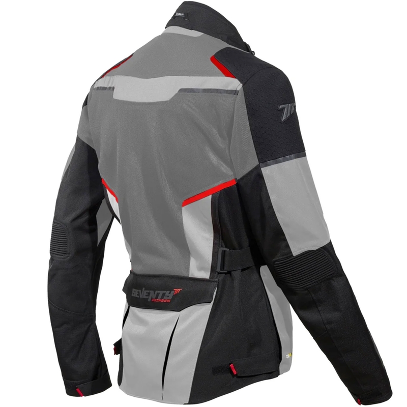 Μπουφάν μοτοσικλέτας Seventy Degrees SD-JT70 Atacama μαύρο-γκρι-κόκκινο