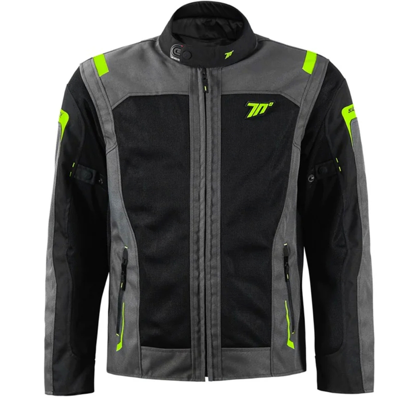 Μπουφάν μοτοσικλέτας Seventy Degrees SD-JT66 Sahara black-fluo yellow