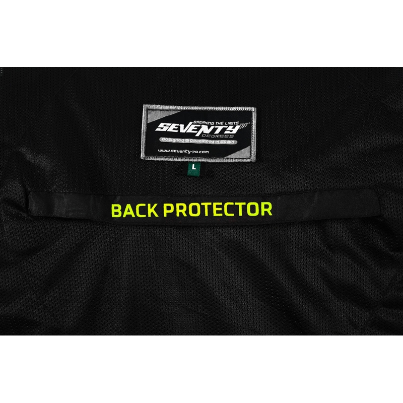 Μπουφάν μοτοσικλέτας Seventy Degrees SD-JT66 Sahara black-fluo yellow
