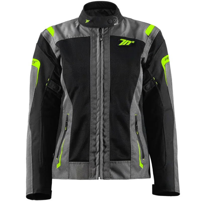 Γυναικείο μπουφάν μοτοσικλέτας Seventy Degrees SD-JT68 Sahara black-fluo yellow