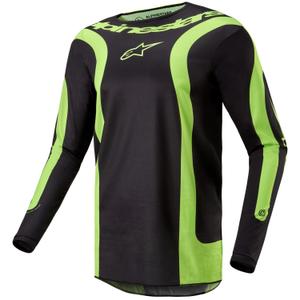 Alpinestars Fluid Lurv φανέλα μοτοκρός μαύρο-fluo κίτρινο