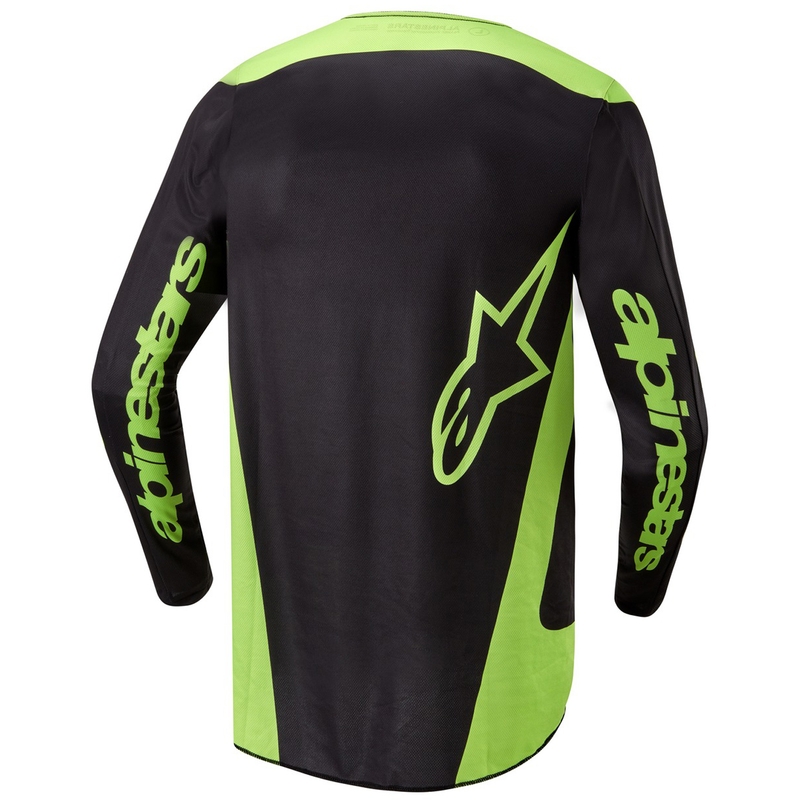 Alpinestars Fluid Lurv φανέλα μοτοκρός μαύρο-fluo κίτρινο