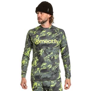 Ανδρικό θερμικό t-shirt Meatfly Avery μπλε-πράσινο παραλλαγή