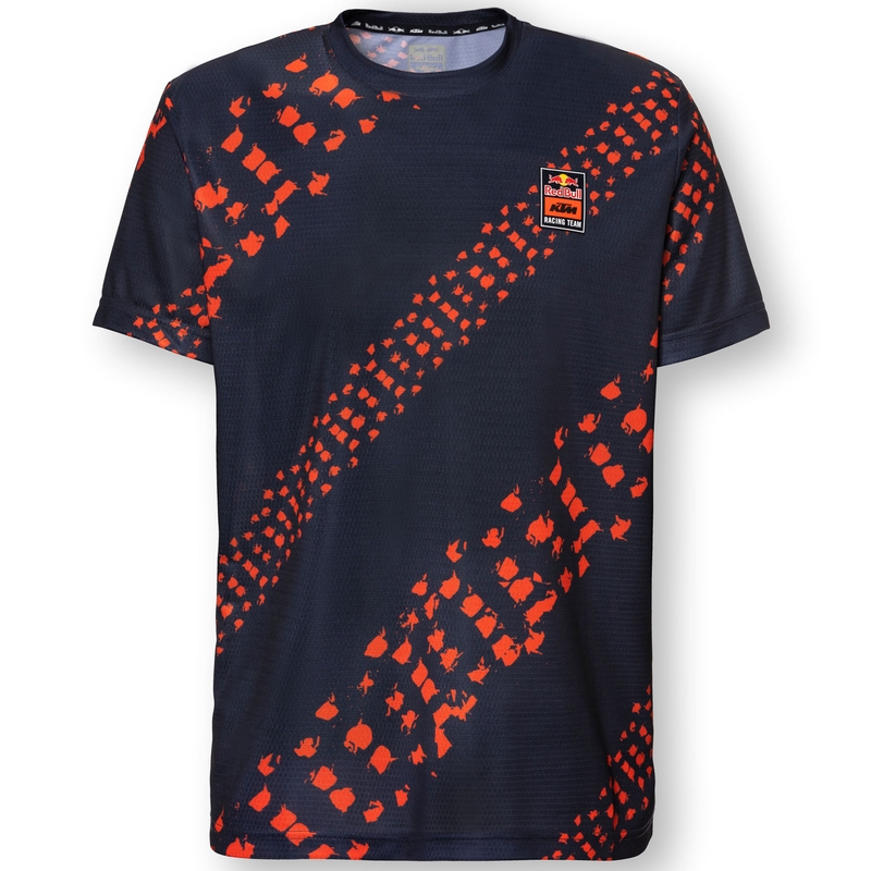 Motocross φανέλα KTM Red Bull πορτοκαλί και μπλε - κοντό μανίκι προσφορά