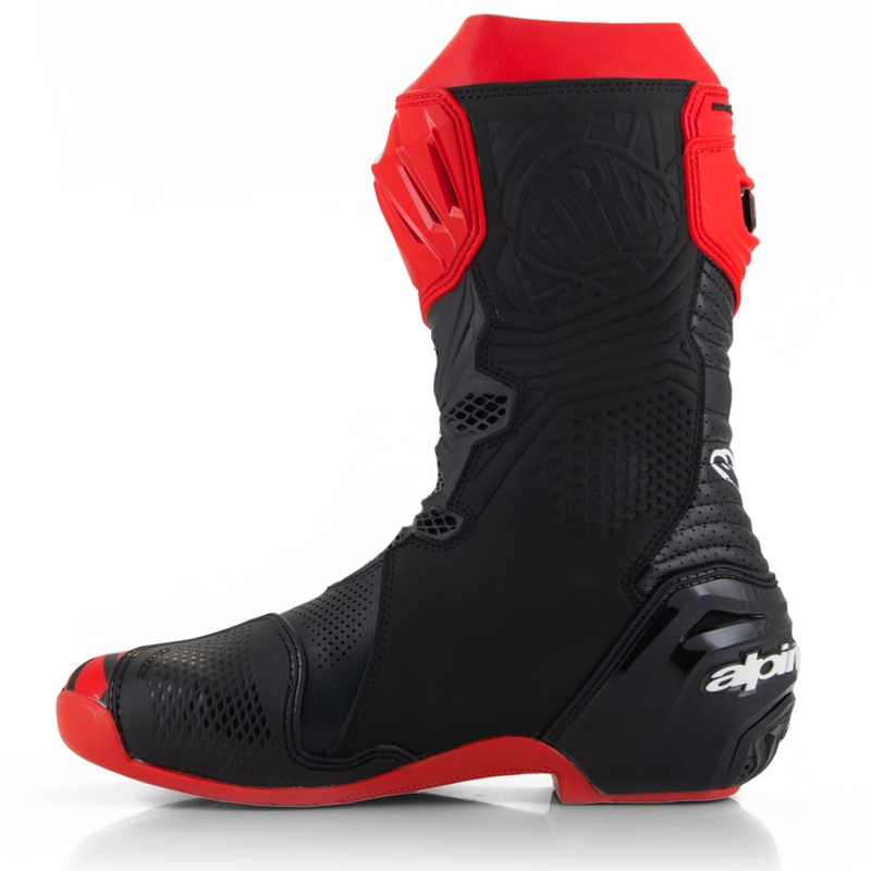 Alpinestars Supertech R Αεριζόμενες μπότες μοτοσικλέτας περιορισμένης έκδοσης Francesco Bagnaia κόκκινο-μαύρο
