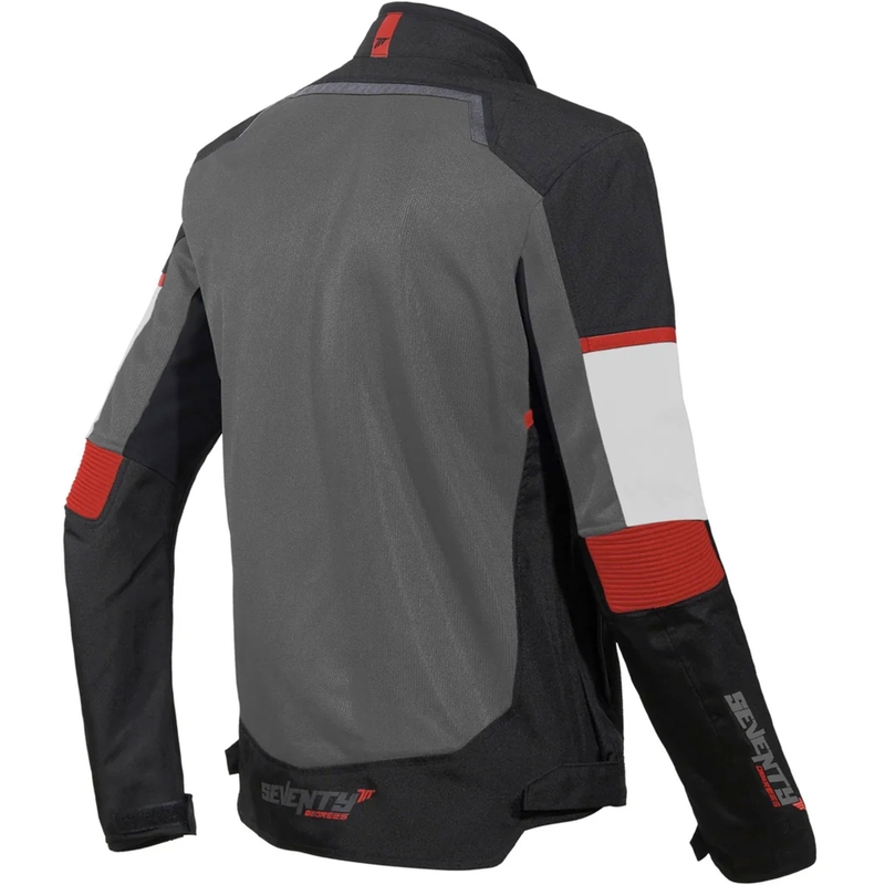 Μπουφάν μοτοσικλέτας Seventy Degrees SD-JR60 Thunder μαύρο-κόκκινο