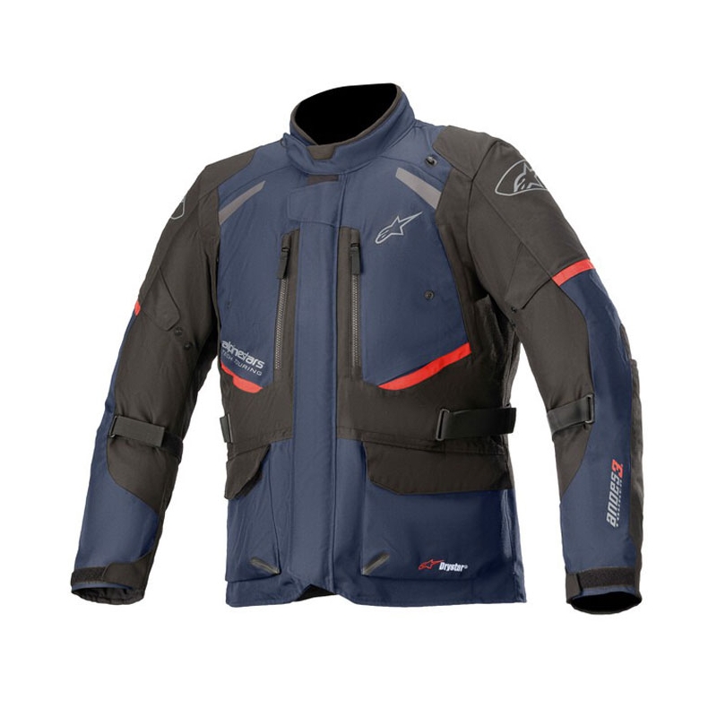 Μπουφάν μοτοσικλέτας Alpinestars Andes Drystar Σκούρο Μπλε-Μαύρο-Κόκκινο