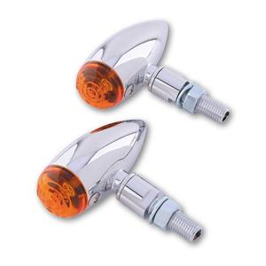 Τα φλας μοτοσικλέτας Highsider Smart Micro-bullet chrome