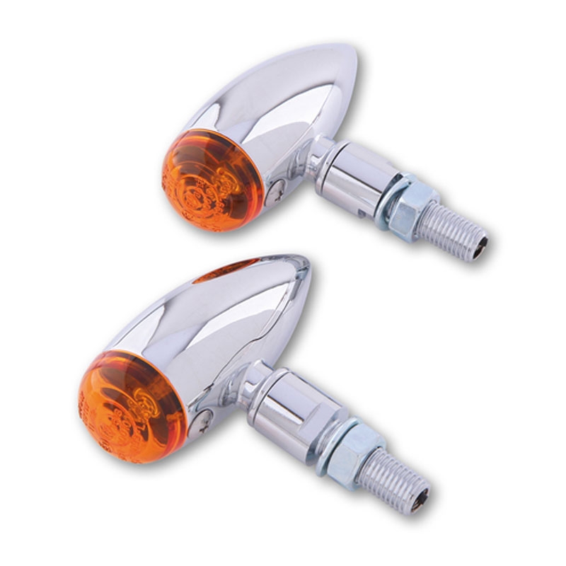 Τα φλας μοτοσικλέτας Highsider Smart Micro-bullet chrome