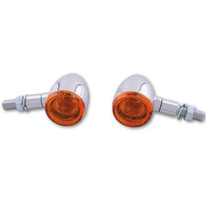 Τα φλας μοτοσικλέτας Highsider Smart Mini Bullet chrome