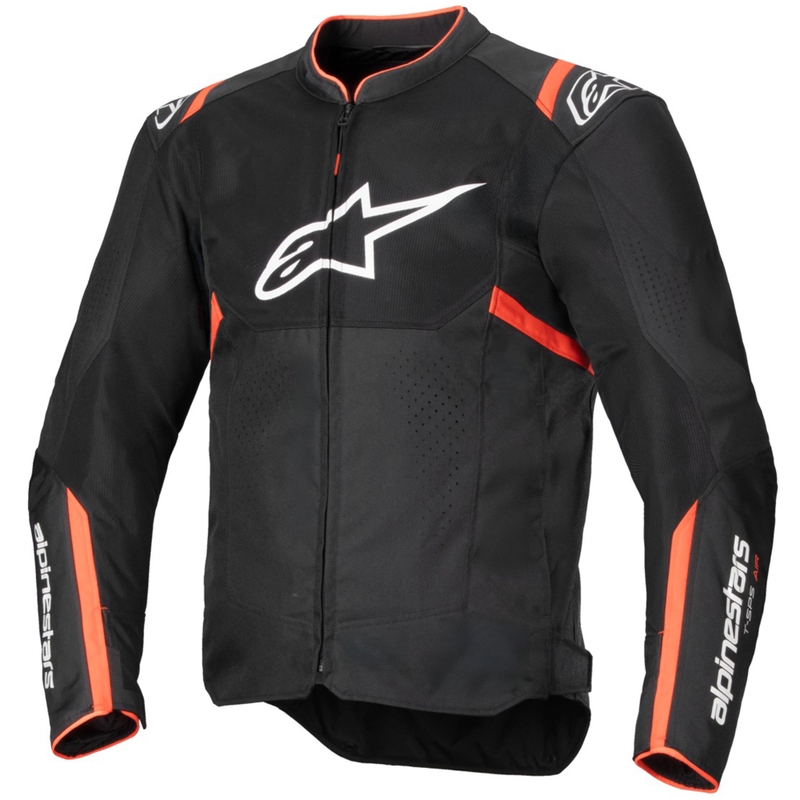 Μπουφάν μοτοσικλέτας Alpinestars T-SPS Air V2 μαύρο-φλουορ κόκκινο