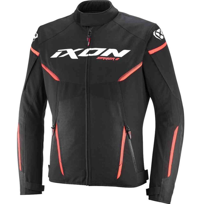 Μπουφάν μοτοσικλέτας IXON Striker 2 μαύρο-λευκό-κόκκινο
