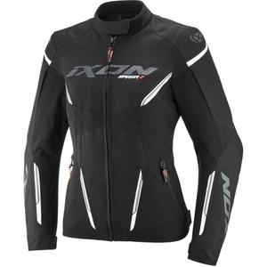 Γυναικείο μπουφάν μοτοσικλέτας IXON Striker 2 Lady μαύρο-άσπρο