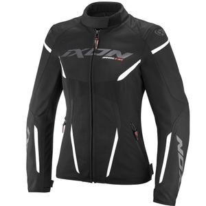 Γυναικείο μπουφάν μοτοσικλέτας IXON Striker 2 Air WP Lady μαύρο-άσπρο