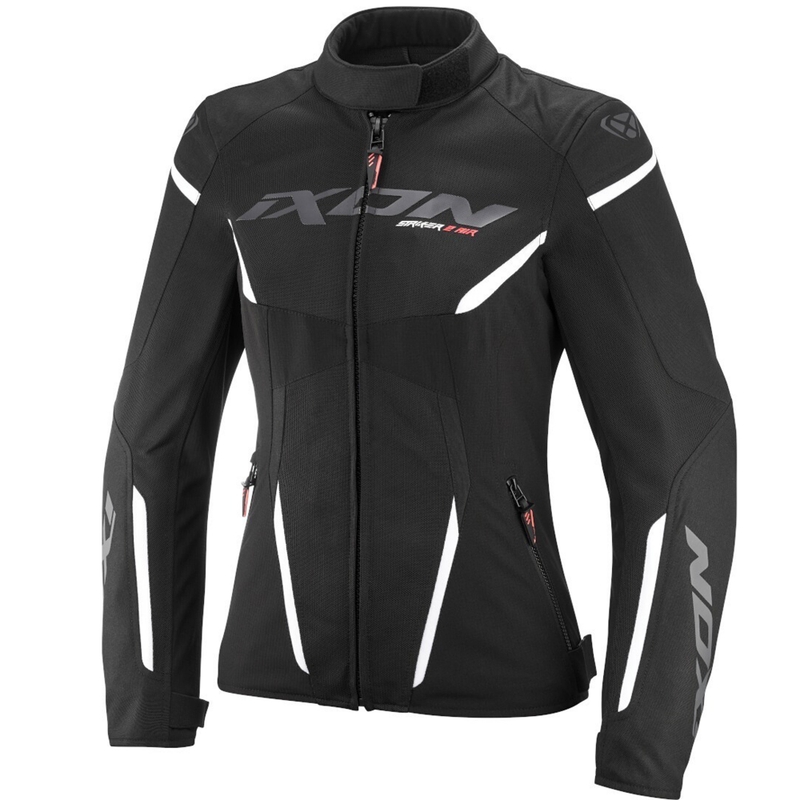 Γυναικείο μπουφάν μοτοσικλέτας IXON Striker 2 Air WP Lady μαύρο-άσπρο