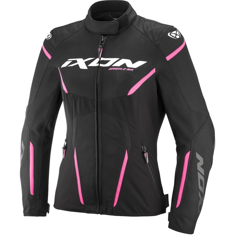 Γυναικείο μπουφάν μοτοσικλέτας IXON Striker 2 Air WP Lady μαύρο και ροζ