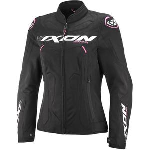 Γυναικείο μπουφάν μοτοσικλέτας IXON Ionix Lady μαύρο-ροζ
