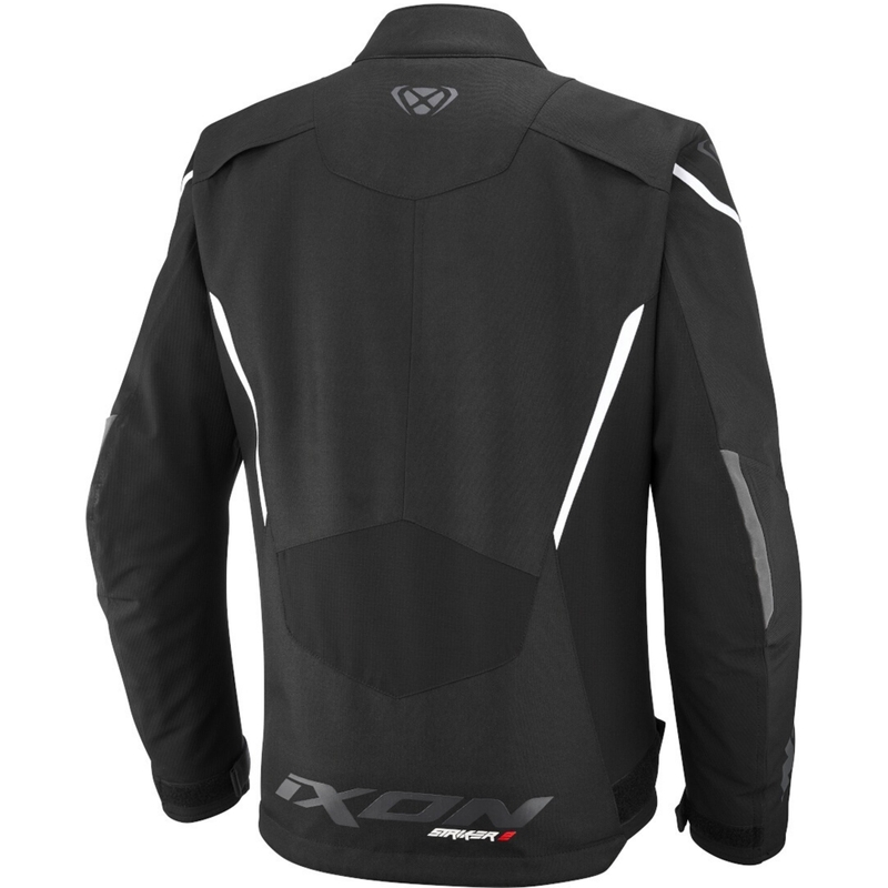 Γυναικείο μπουφάν μοτοσικλέτας IXON Striker 2 C-Sizing μαύρο-άσπρο