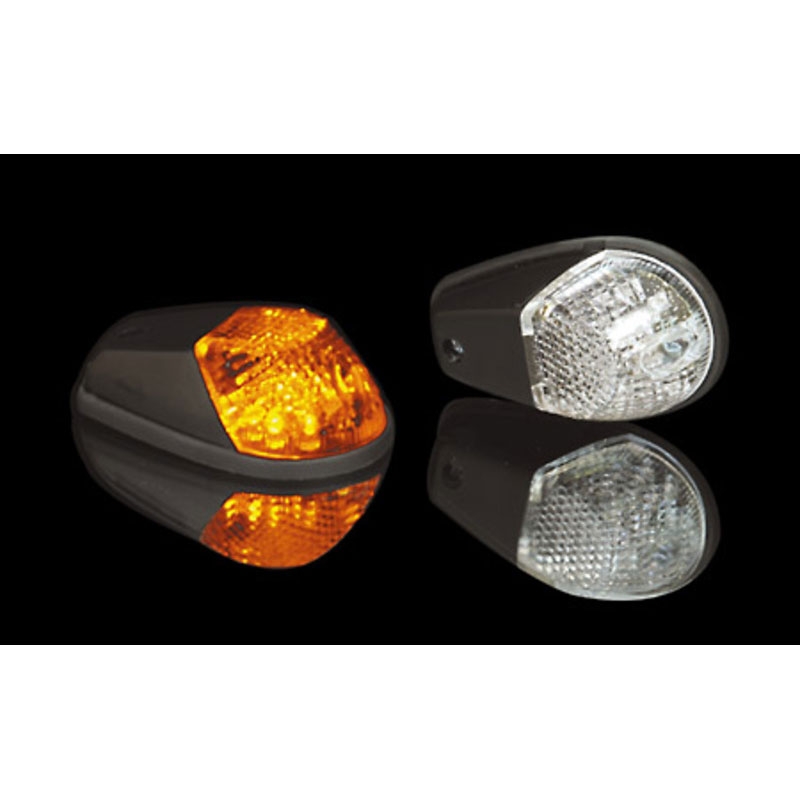 Φλας μοτοσικλέτας Highsider Smart LED μαύρο-διαφανές