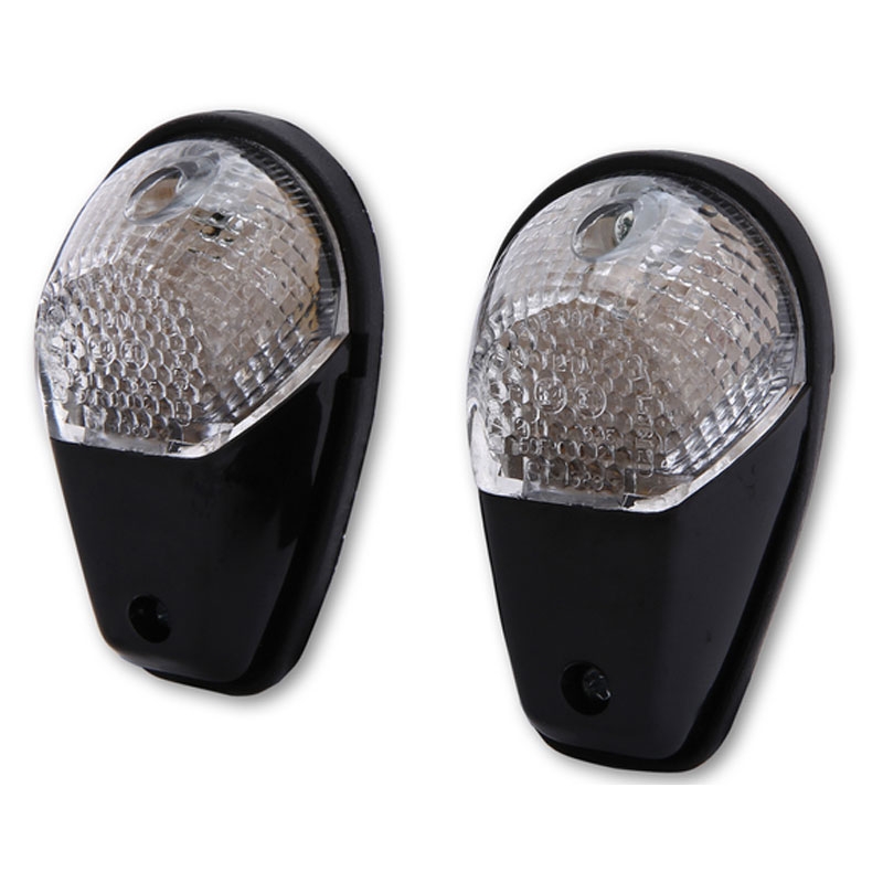 Φλας μοτοσικλέτας Highsider Smart LED μαύρο-διαφανές