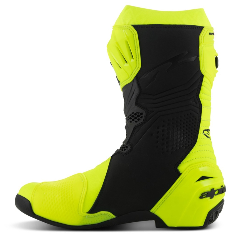 Μπότες μοτοσικλέτας Alpinestars Supertech R fluorescent κίτρινο-μαύρο