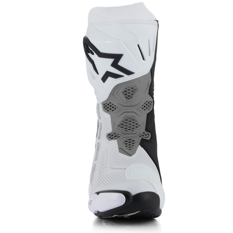 Μπότες Μοτοσικλέτας Alpinestars Supertech R με Αερισμό Λευκό-Ανοιχτό Γκρι-Μαύρο