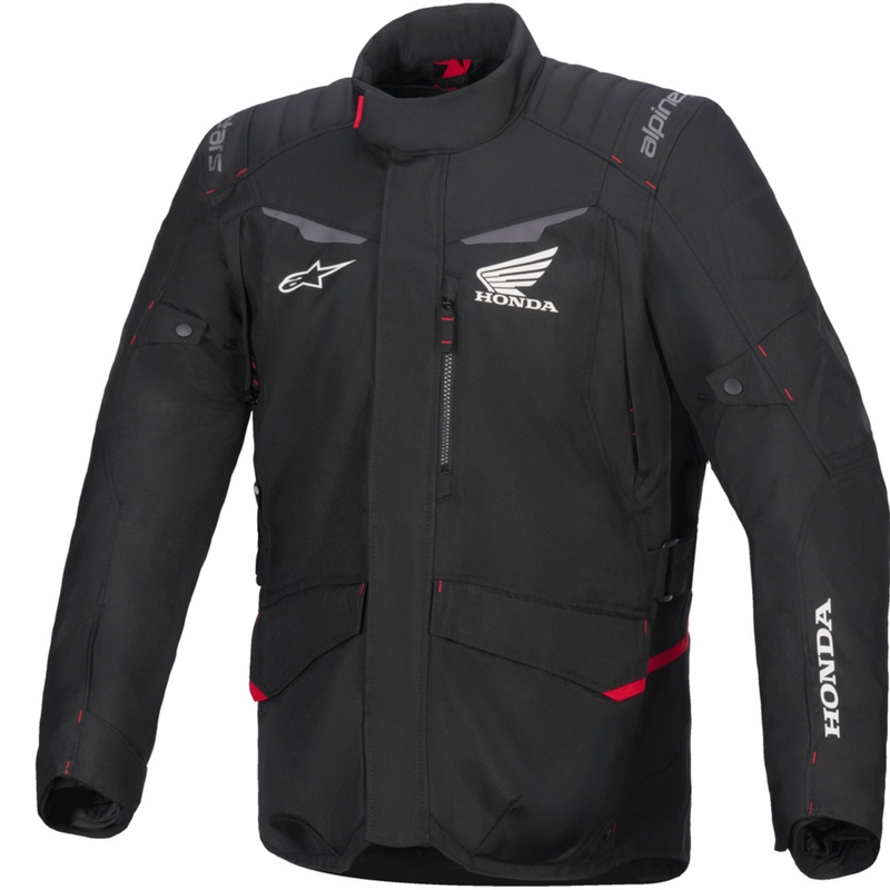 Αδιάβροχο μπουφάν μοτοσικλέτας Alpinestars ST-1 από τη συλλογή Honda μαύρο-κόκκινο
