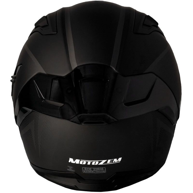 Κράνος μοτοσικλέτας Motozem Guardian full-face, ματ μαύρο - II. ποιότητα